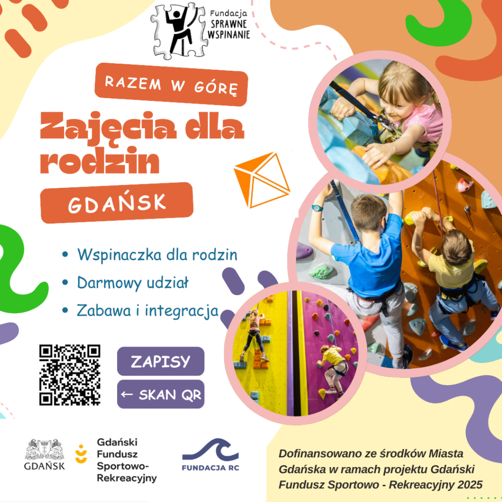 Razem w góre - darmowe zajęcia wspinaczki terapeutycznej dla rodzin